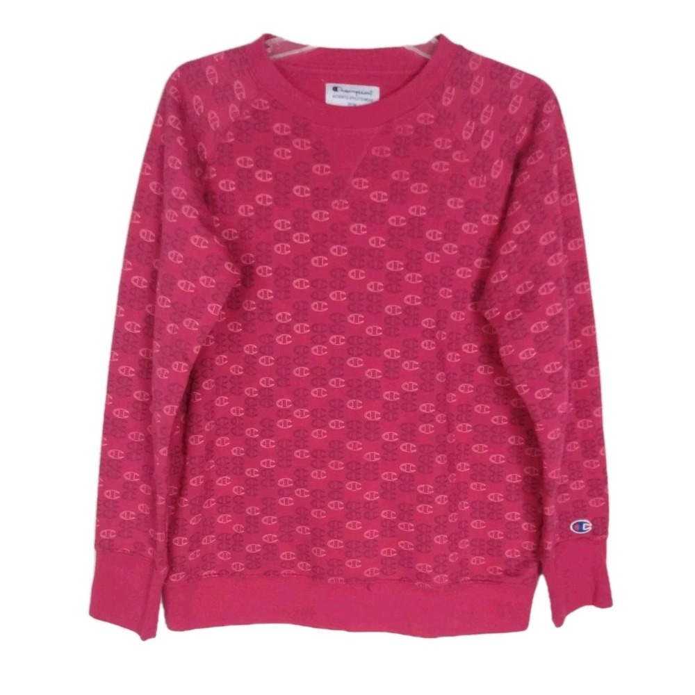 Champion‎ Womens Crewneck Sweatshirt Pink  Size M